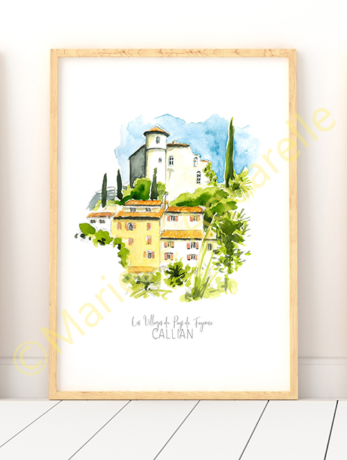 Affiche Callian Fayence Var