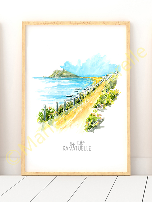 Affiche Cap Taillat Ramatuelle Var